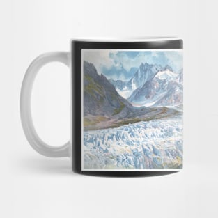 Mer De Glace glacier Mug